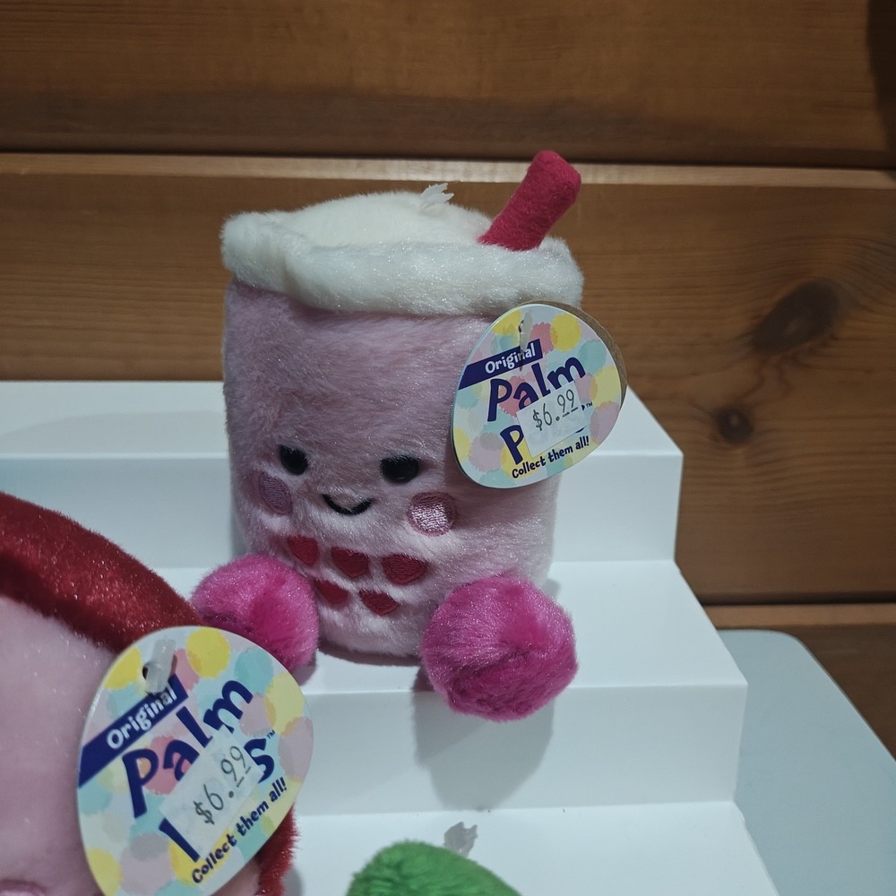 Lot of 5 Food themed Palm Pals Plush Cereal Boba Turkey Pumpkin Virginia Ham D41 - Picture 3 of 6